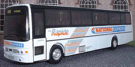 Trathens Volvo B10M Van Hool Alizee National Express Rapide.